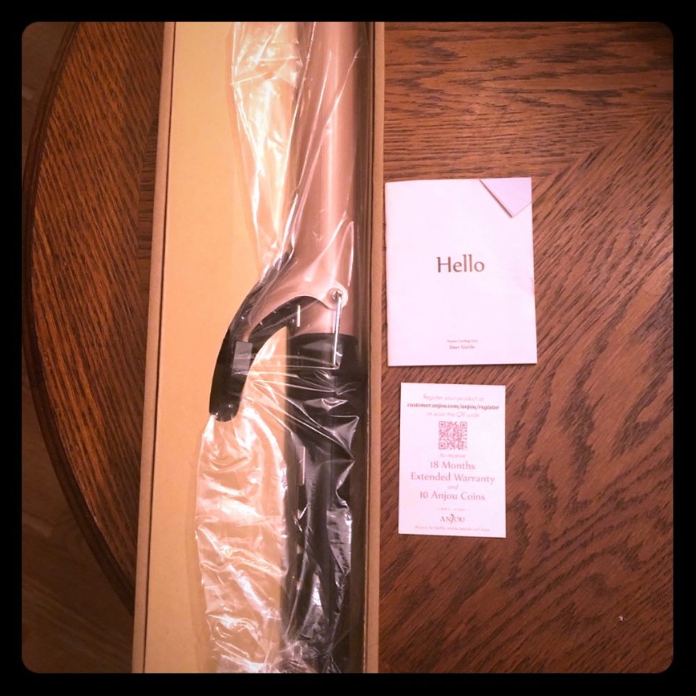 Anjou 1.25 inch ceramic barrel long curling iron